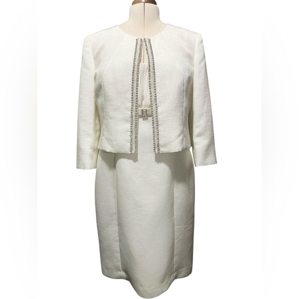 New with Tags Tahari Arthur S. Levine Luxe Dress Suit Size 16 Wedding Retro 60s